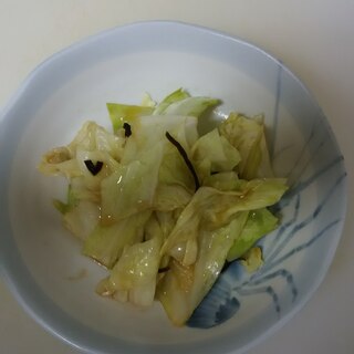 簡単蒸しキャベツ